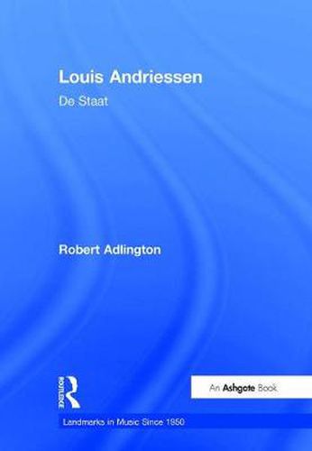 Cover image for Louis Andriessen: De Staat