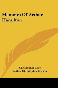 Cover image for Memoirs of Arthur Hamilton