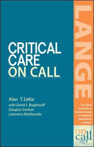 Cover image for Critical Care On Call