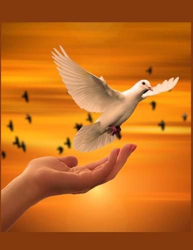 Cover image for The Dove Christian Inspirational Notebook: 100 Pages 8.5 X 11 Wide Ruled Line Paper