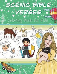 Cover image for Scenic Bible Verses Coloring Book for Kids