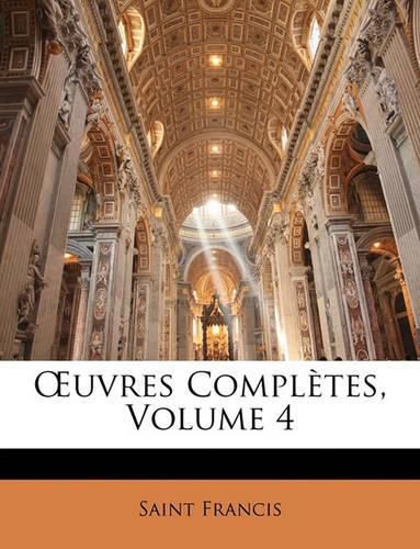 Cover image for Uvres Compltes, Volume 4