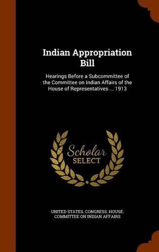 Cover image for Indian Appropriation Bill: Hearings Before a Subcommittee of the Committee on Indian Affairs of the House of Representatives ... 1913