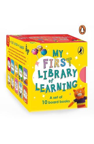 My First Library of Learning: Box set, Complete collection of 10 early learning board books for super kids, 0 to 3 | ABC, Colours, Opposites, Numbers, Animals (homeschooling/preschool/baby, toddler)