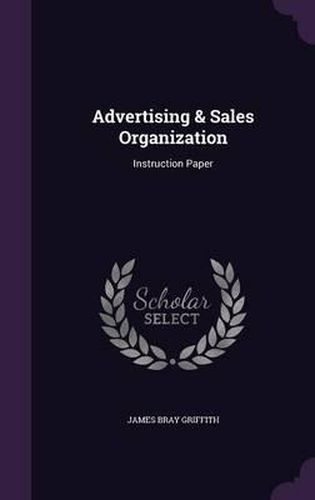 Advertising & Sales Organization: Instruction Paper