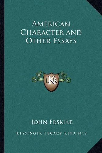 American Character and Other Essays