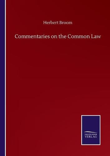 Cover image for Commentaries on the Common Law