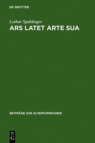 Cover image for Ars latet arte sua