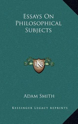 Cover image for Essays on Philosophical Subjects