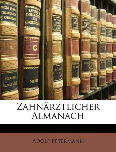 Cover image for Zahnrztlicher Almanach