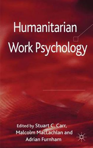 Cover image for Humanitarian Work Psychology