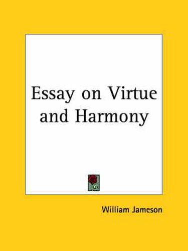 Cover image for Essay on Virtue and Harmony (1749)