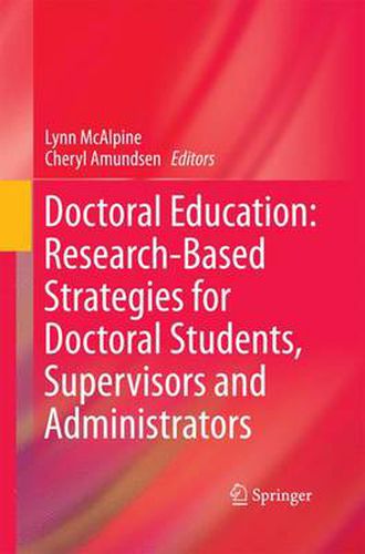 Cover image for Doctoral Education: Research-Based Strategies for Doctoral Students, Supervisors and Administrators