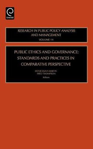 Cover image for Public Ethics and Governance: Standards and Practices in Comparative Perspective