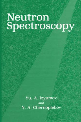 Cover image for Neutron Spectroscopy