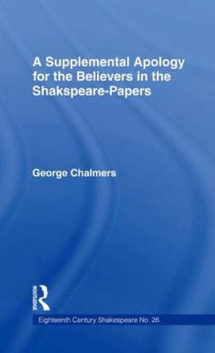 Cover image for Supplemental Apology for Believers in Shakespeare Papers: Volume 26