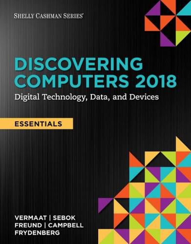 Cover image for Discovering Computers, Essentials  (c)2018: Digital Technology, Data, and Devices