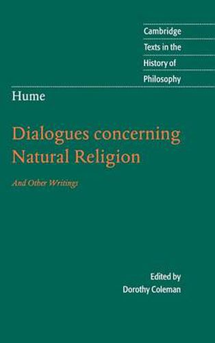 Cover image for Hume: Dialogues Concerning Natural Religion: And Other Writings