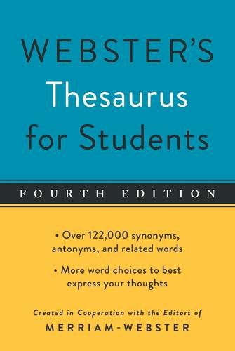 Cover image for Webster's Thesaurus for Students, Fourth Edition