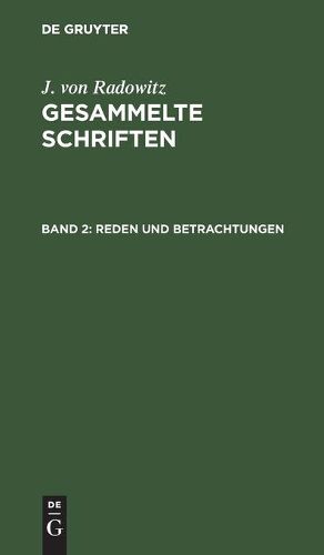 Cover image for Reden Und Betrachtungen