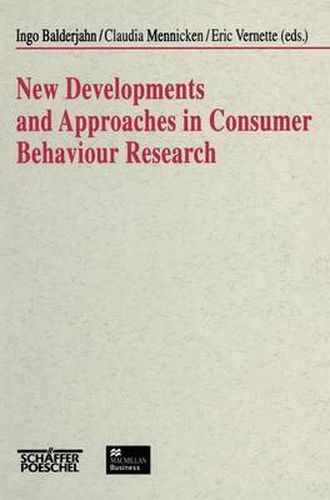 Cover image for New Developments and Approaches in Consumer Behaviour Research