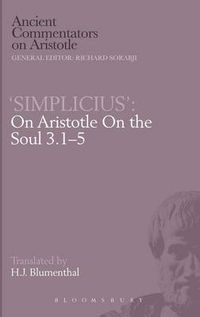 Cover image for On Aristotle  On the Soul 3.1-5