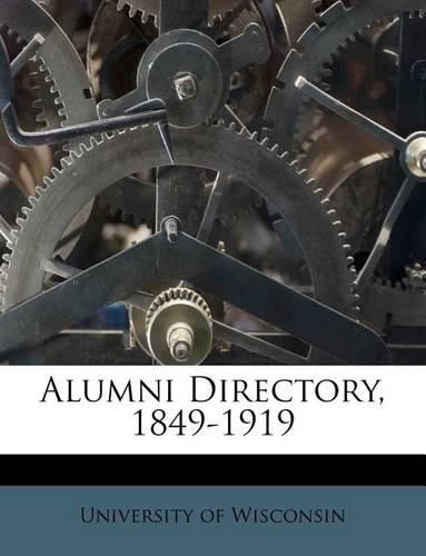 Cover image for Alumni Directory, 1849-1919