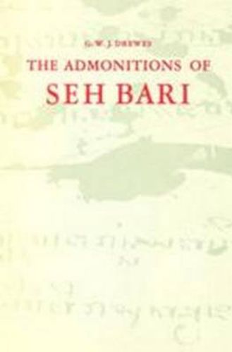 Cover image for The Admonitions of Seh Bari