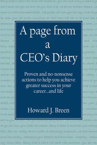 Cover image for A Page from a CEO's Diary