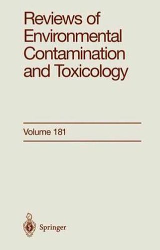 Reviews of Environmental Contamination and Toxicology: Continuation of Residue Reviews