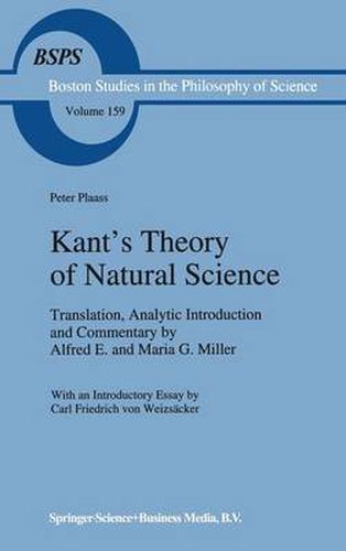 Cover image for Kant's Theory of Natural Science