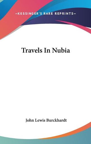 Cover image for Travels In Nubia