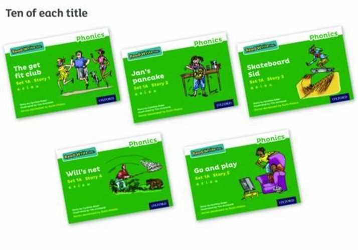 Cover image for Read Write Inc. Phonics: Green Set 1a Storybooks Pack of 50