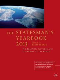 Cover image for The Statesman's Yearbook 2013: The Politics, Cultures and Economies of the World