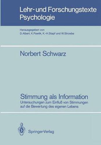 Cover image for Stimmung als Information