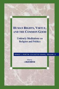 Cover image for Human Rights, Virtue and the Common Good: Untimely Meditations on Religion and Politics