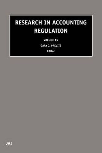 Cover image for Research in Accounting Regulation