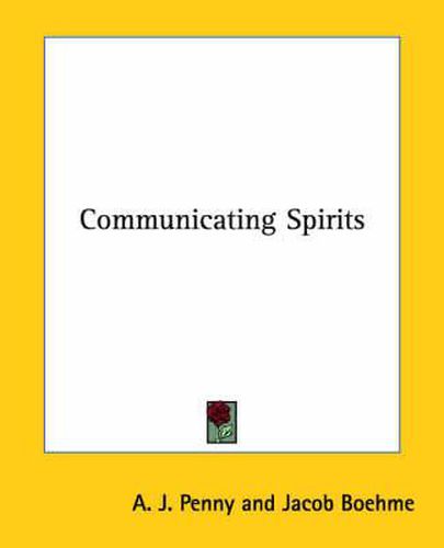 Cover image for Communicating Spirits