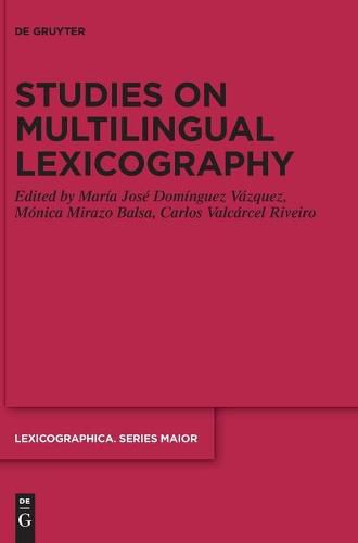 Cover image for Studies on Multilingual Lexicography