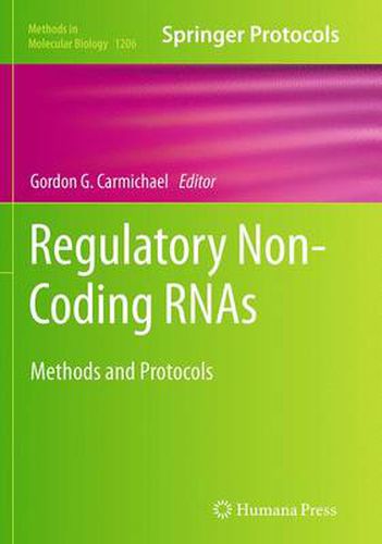 Cover image for Regulatory Non-Coding RNAs: Methods and Protocols