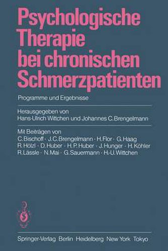 Cover image for Psychologische Therapie bei Chronischen Schmerzpatienten