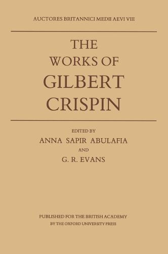 Cover image for The Works of Gilbert Crispin