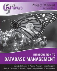 Cover image for Introduction to Database Management Project Manual