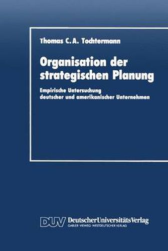 Cover image for Organisation Der Strategischen Planung