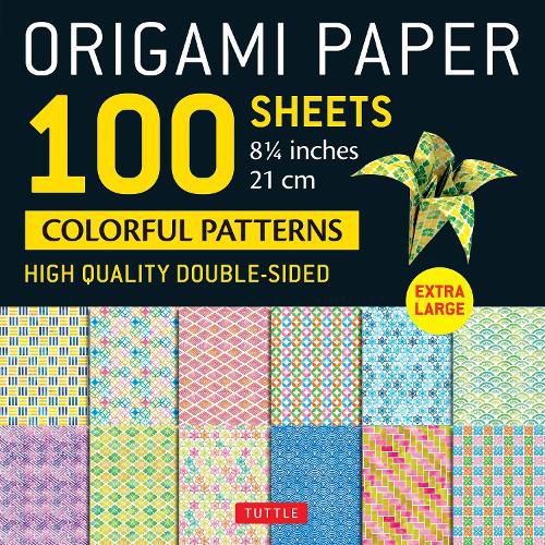 Origami Paper 100 sheets Colorful Patterns 8 1/4" (21 cm)