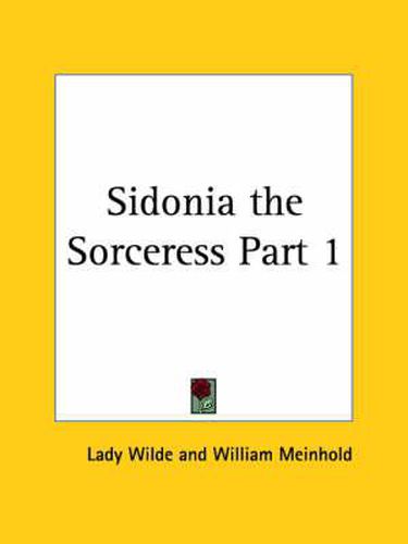 Cover image for Sidonia the Sorceress Vol. 1 (1894)