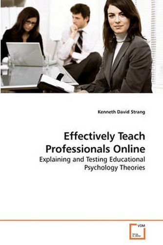 Cover image for Effectively Teach Professionals Online
