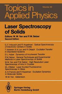 Cover image for Laser Spectroscopy of Solids