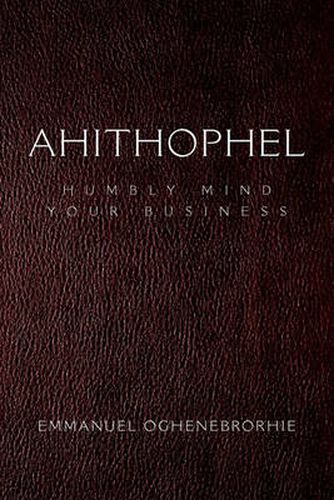 Cover image for Ahithophel