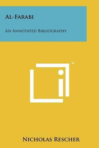 Cover image for Al-Farabi: An Annotated Bibliography